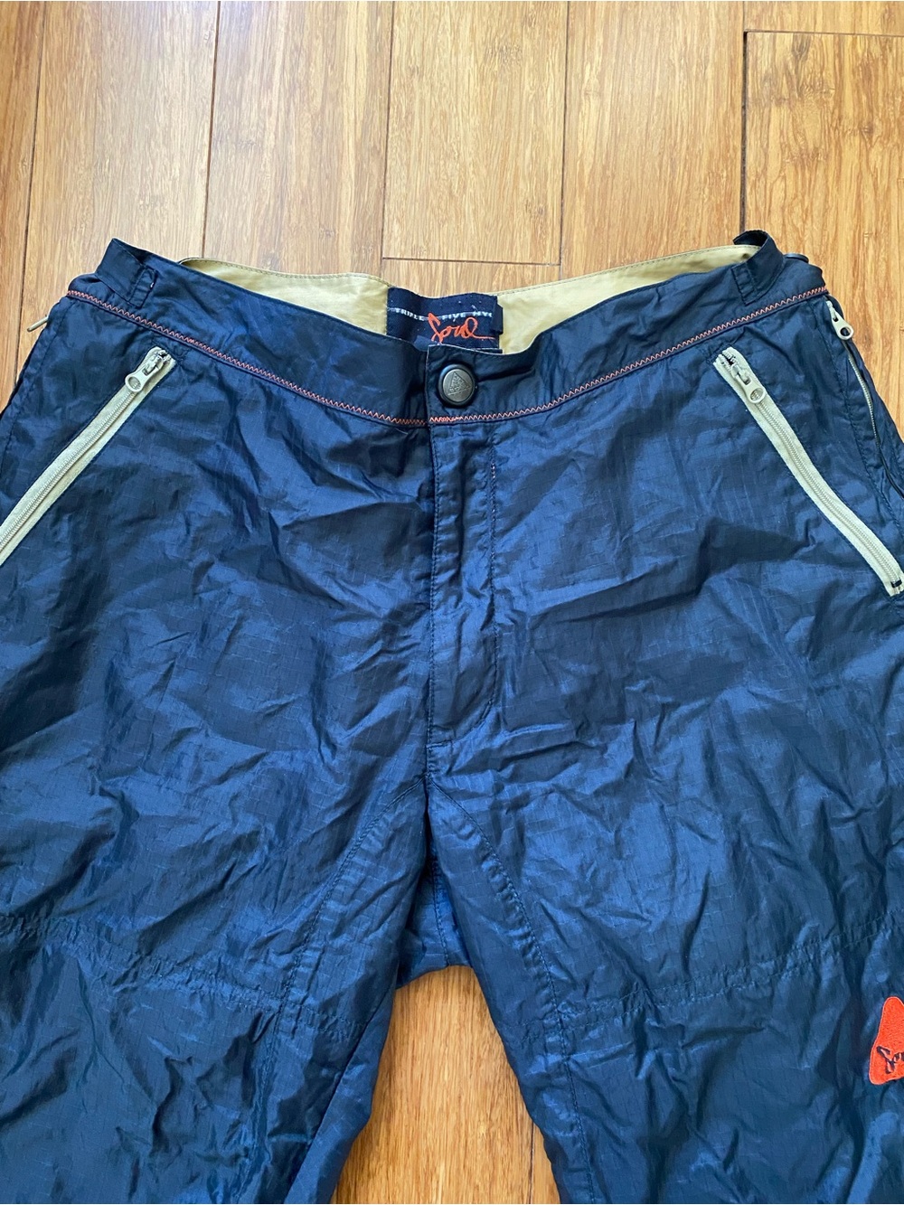 Sporty Spice Navy Nylon Capris
